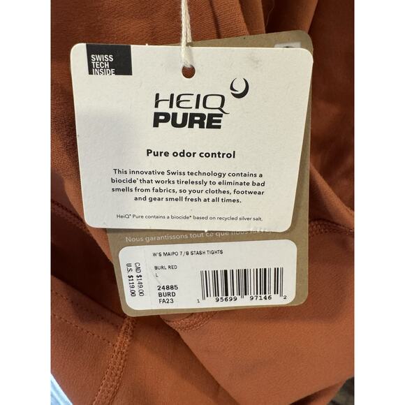 Patagonia Women's Maipo 7/8 Length Stash Tights Burl Red Size Large L New 24885 - Picture 9 of 12